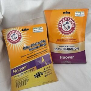 Arm & Hammer Hoover‎ Type A Vacuum Bags 2 Packages-Odor Eliminating Bags